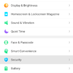 Settings-Security